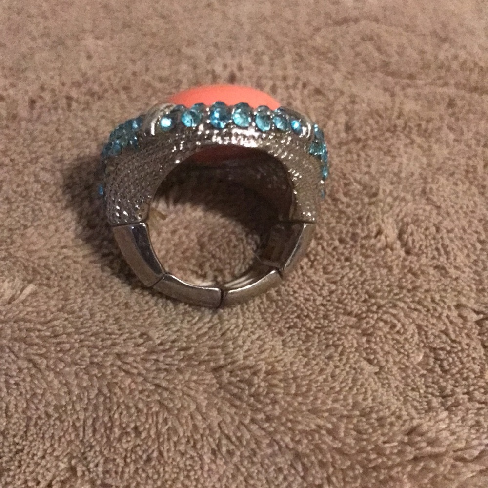 Beautiful Orange Stone Ring - image 3